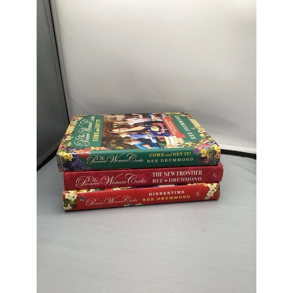 Pioneer Woman Cookbooks Lot of 3 Frontier,dinner time,come Get‎ It. Hardcover